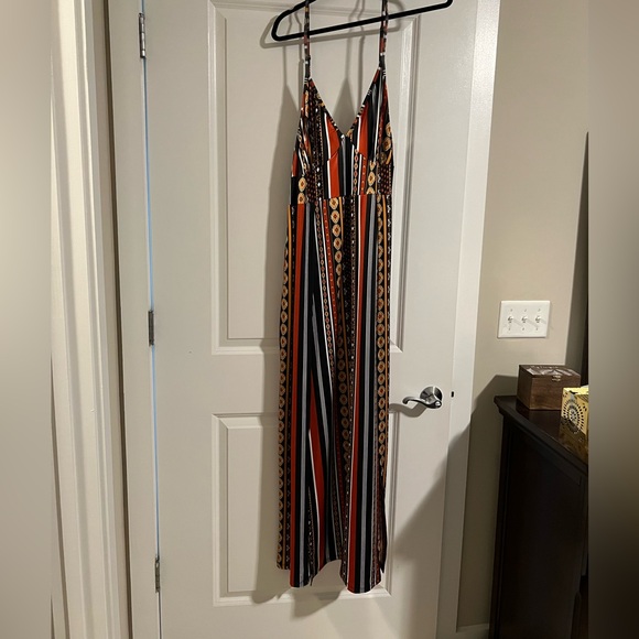 NWT SHEIN Plus Geo Print Wrap Maxi Cami Dress Size 4X - Picture 3 of 8